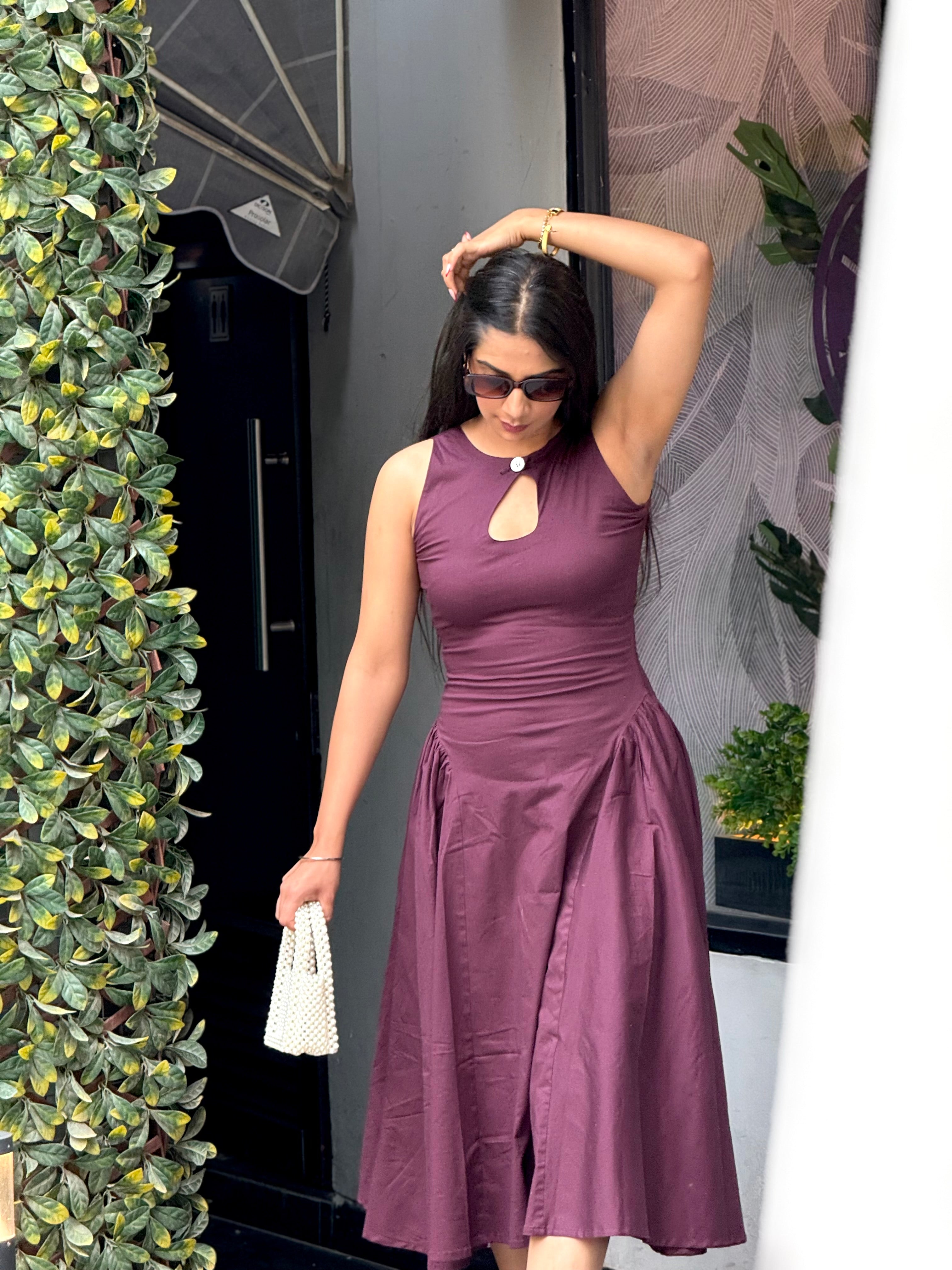 Moonlight Wine Dress