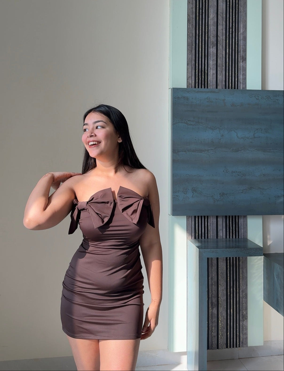 Cocoa Bow Dress