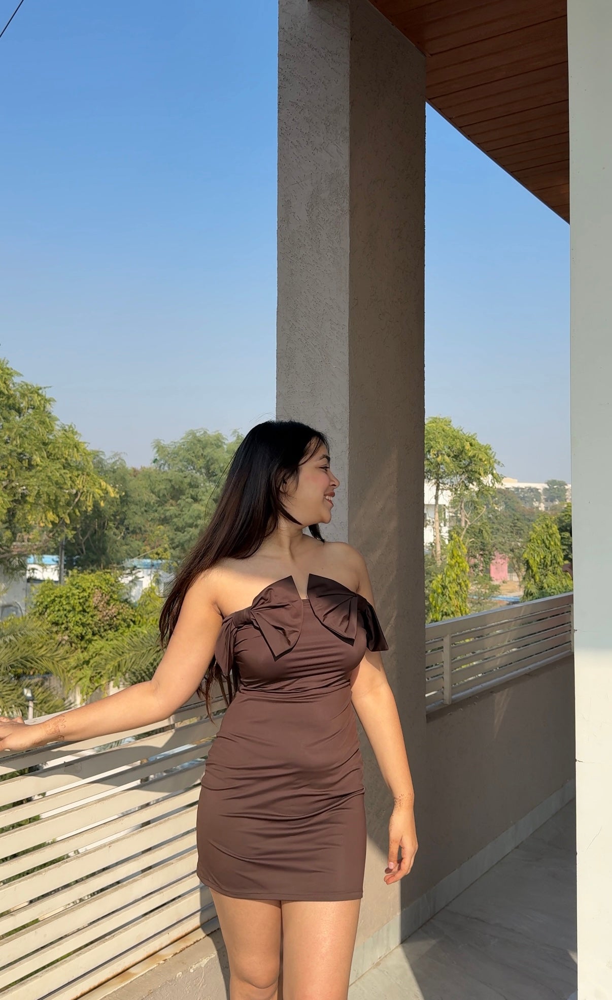 Cocoa Bow Dress