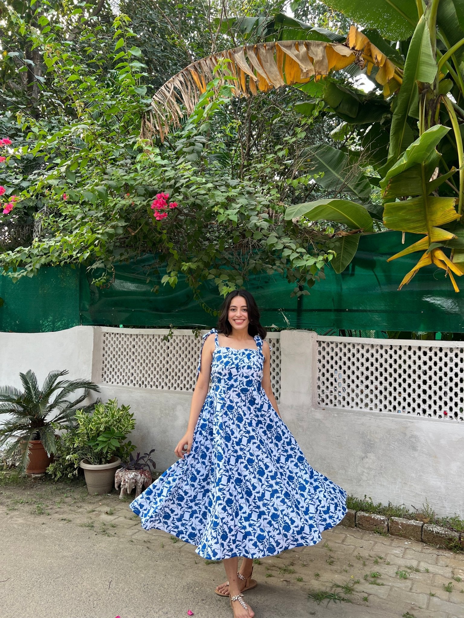 SKY TIE UP DRESS - ODDNY